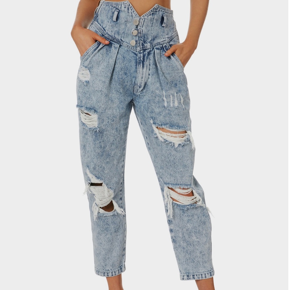 Tacoola Distressed Mom Jean